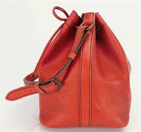 louis vuitton red epi bucket bag|louis vuitton epi riviera bag.